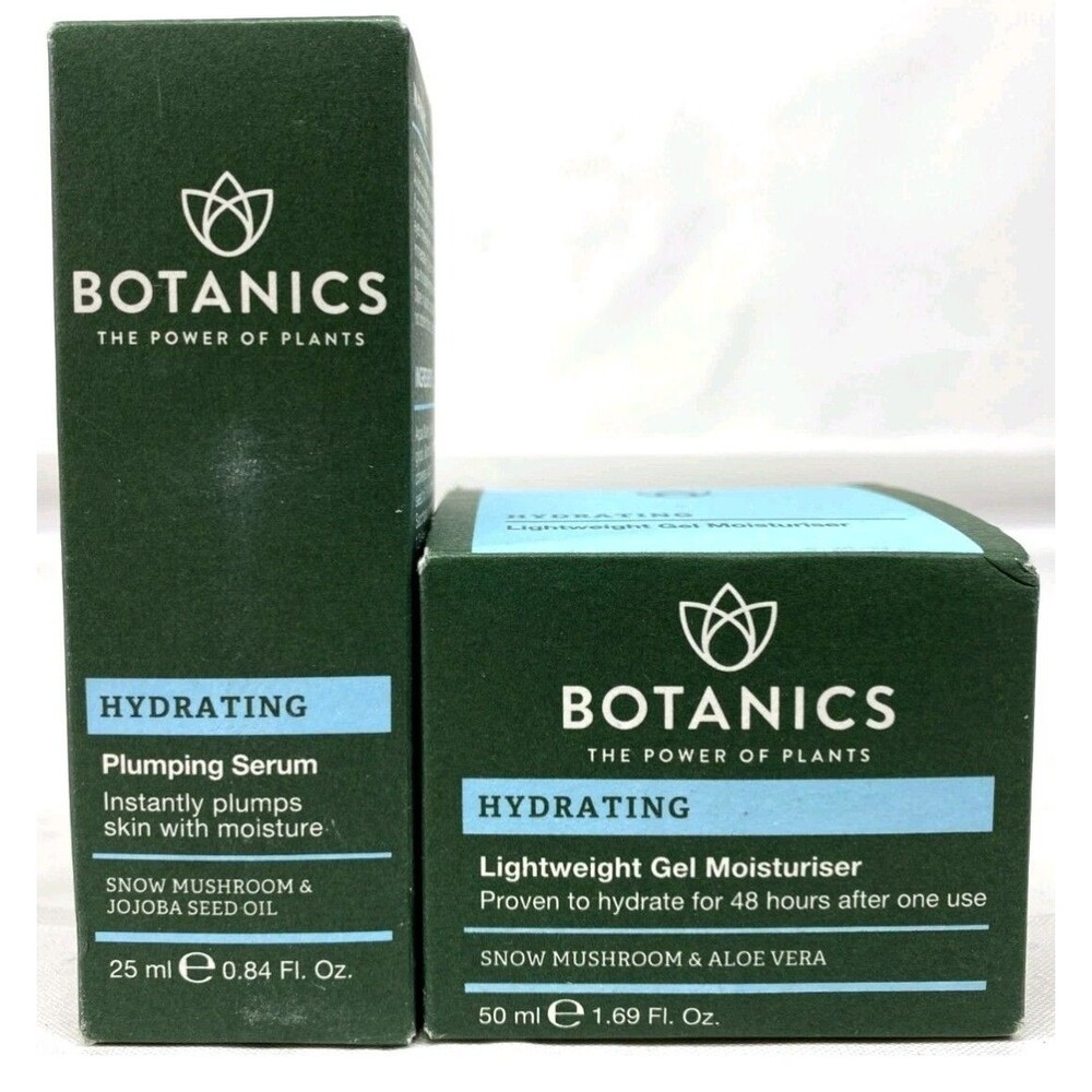 Botanics Hydrating Plumping Serum & Lightweight Gel Moisturizer Combo